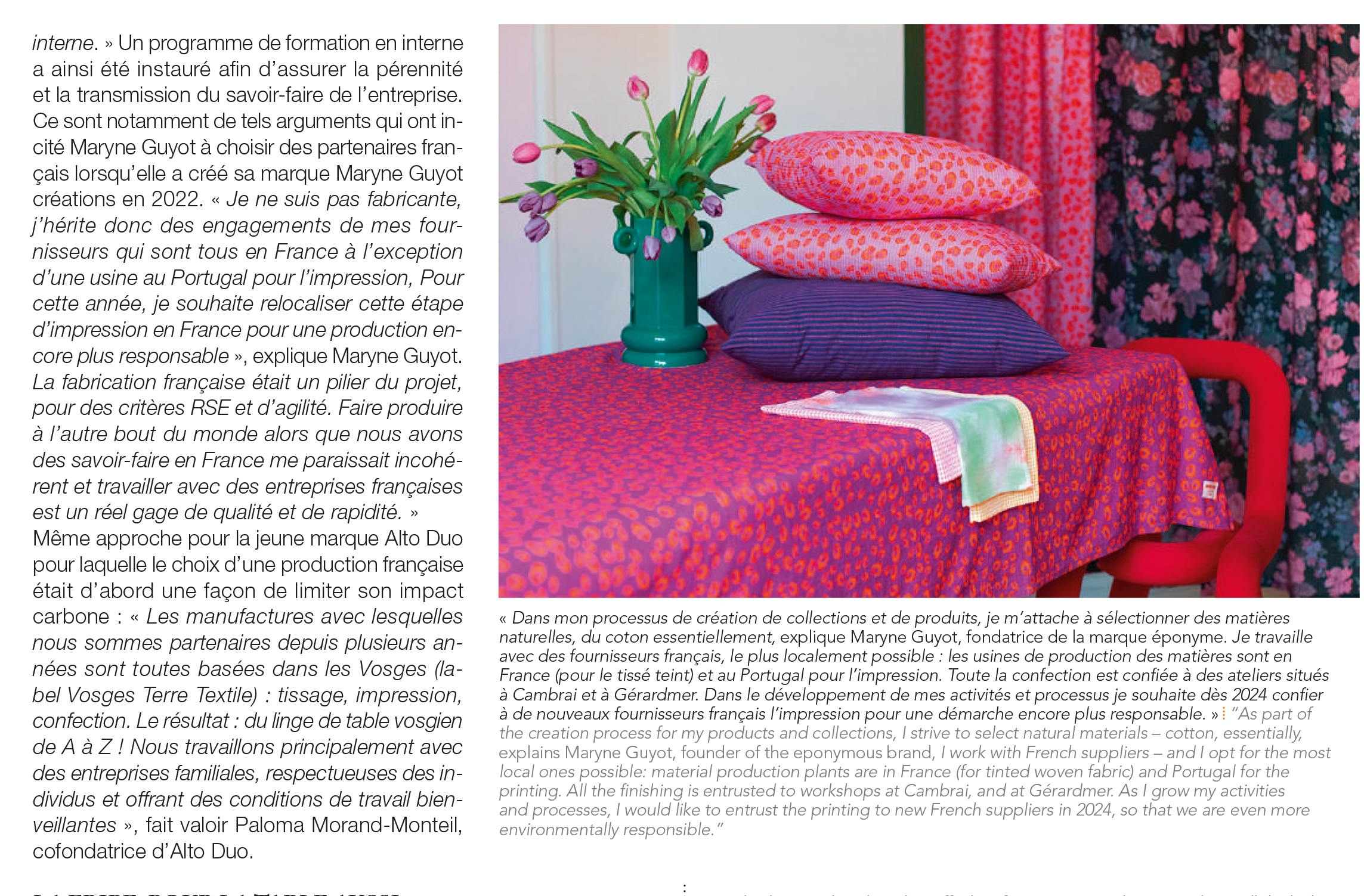 Notre parution dans Offrir International février 2024