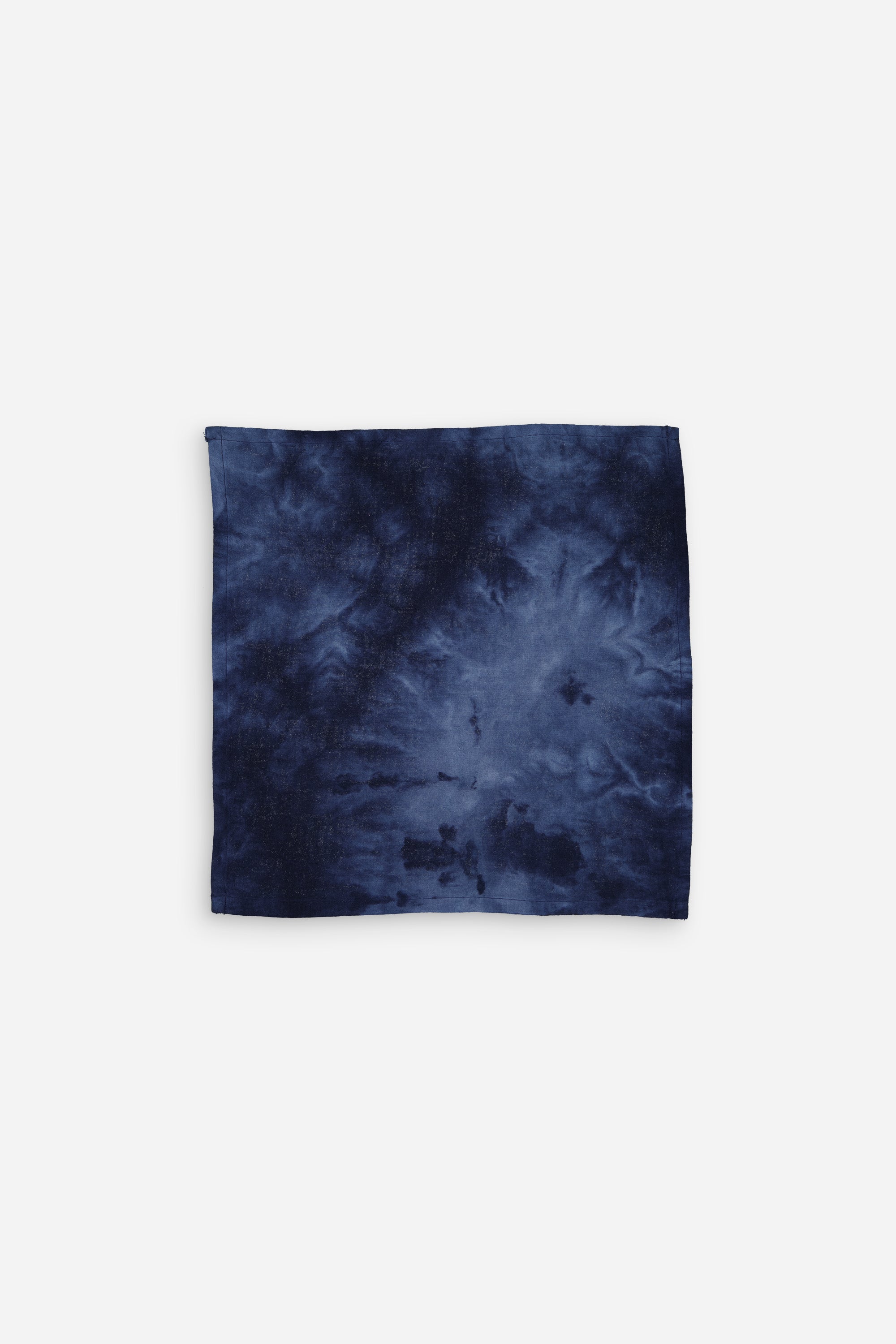 Serviette tie and dye bleu marine en coton lot de 2