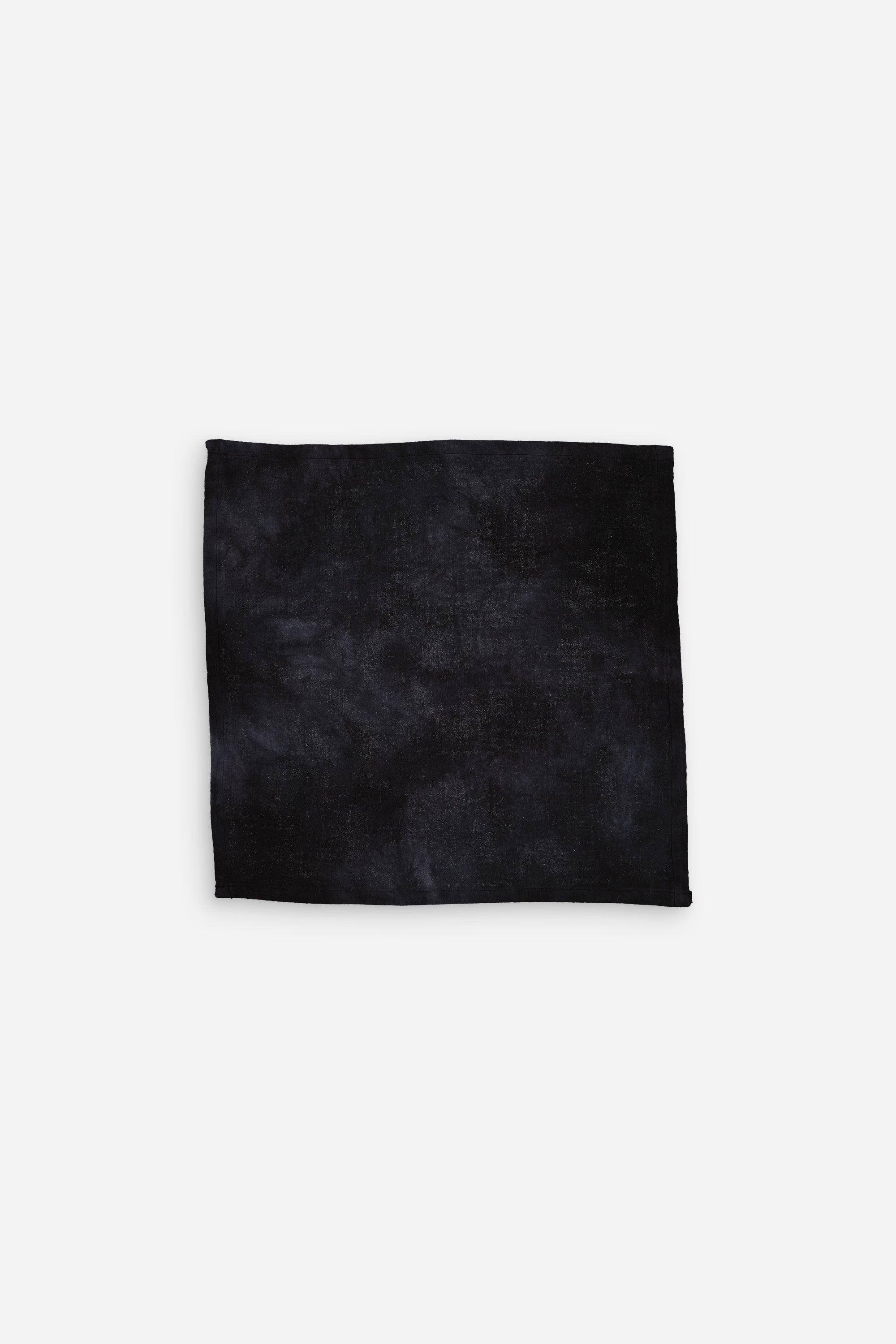 Serviette tie and dye noir en coton - Lot de 2