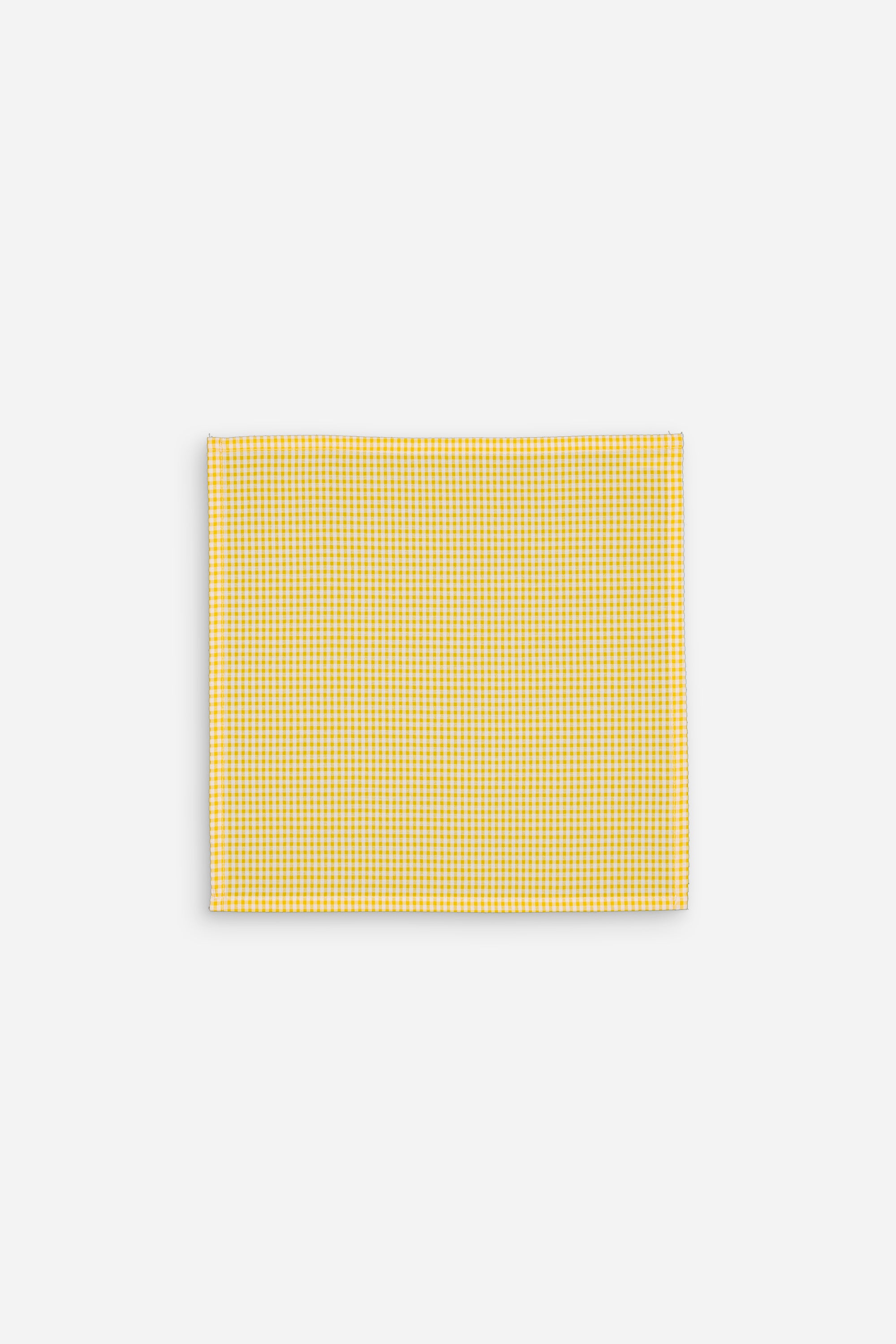 Serviette de table petit vichy jaune - Lot de 2