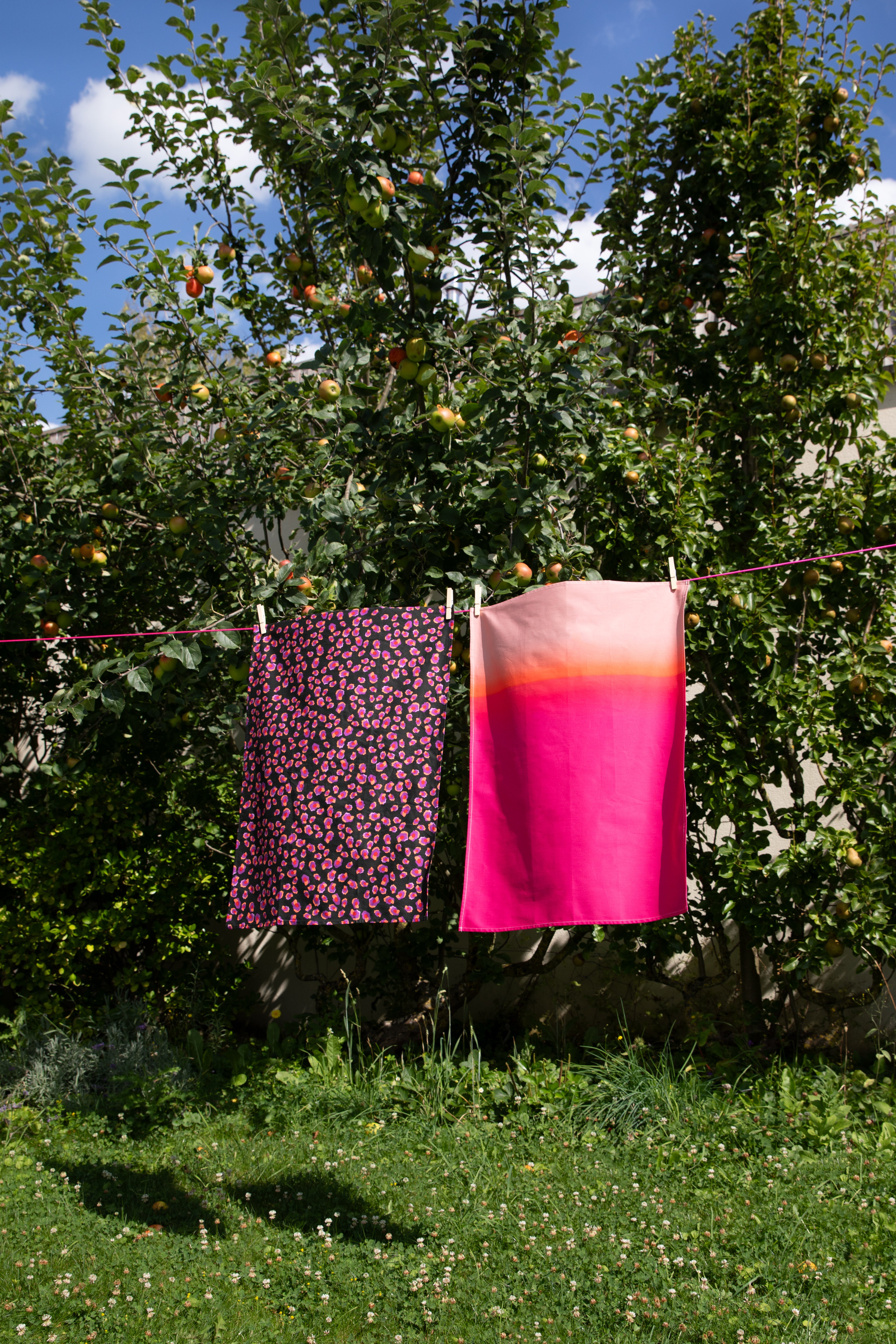 Torchon de cuisine motif léopard noir 100% coton