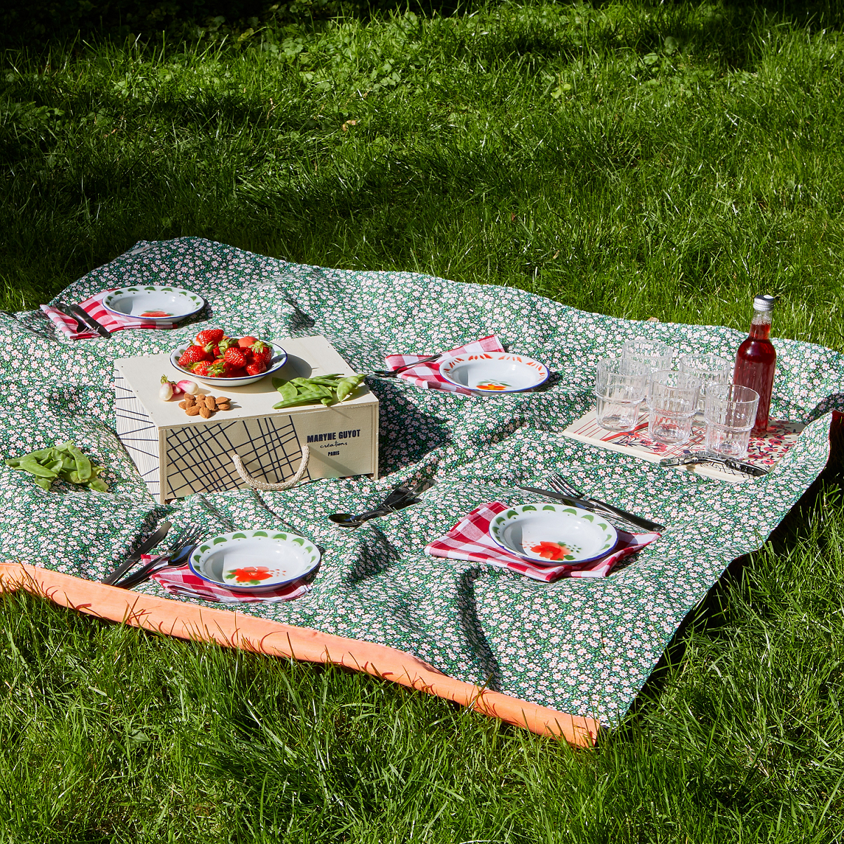 Coffret art de la table nomade - Menthe