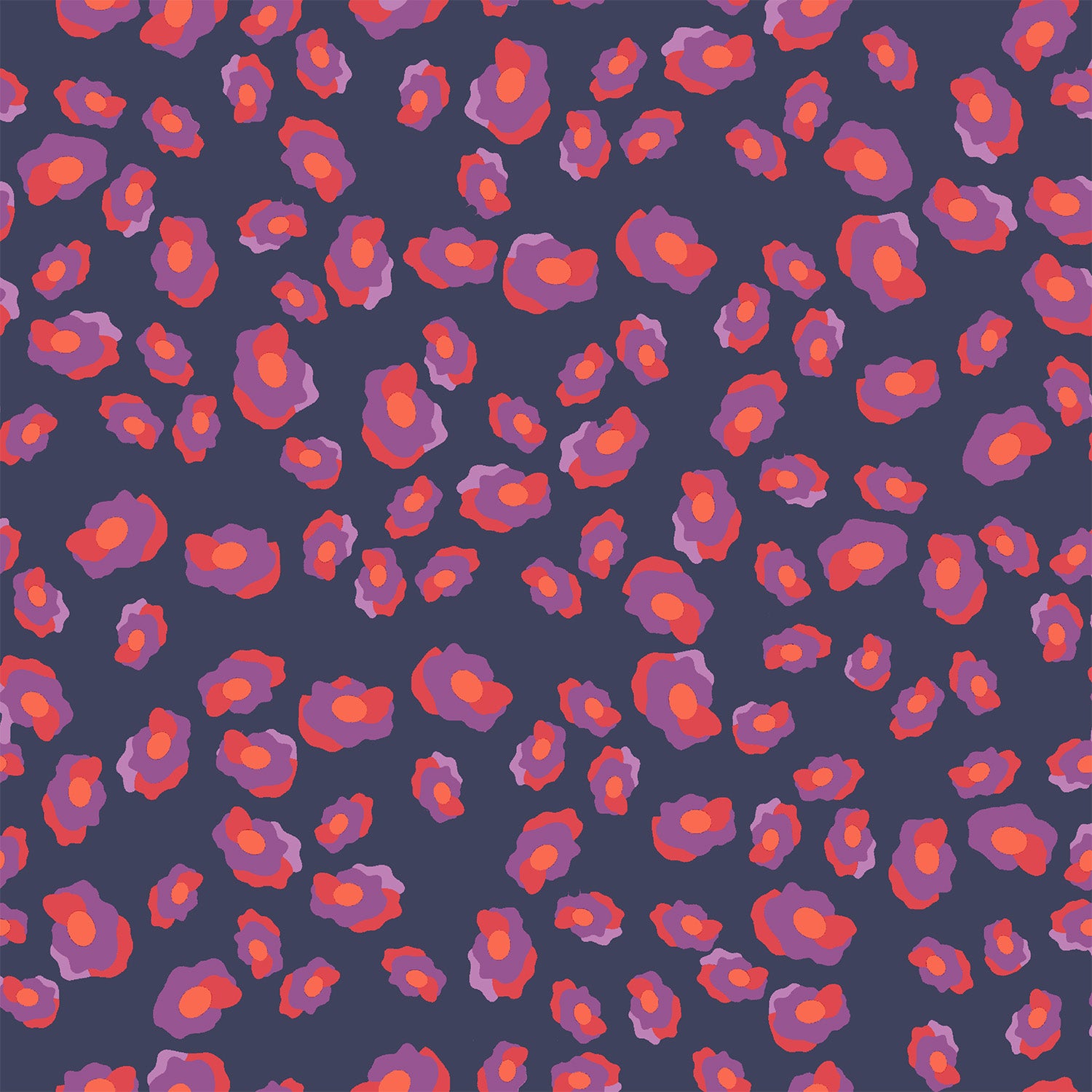 Motif léopard bleu marine Maryne Guyot créations