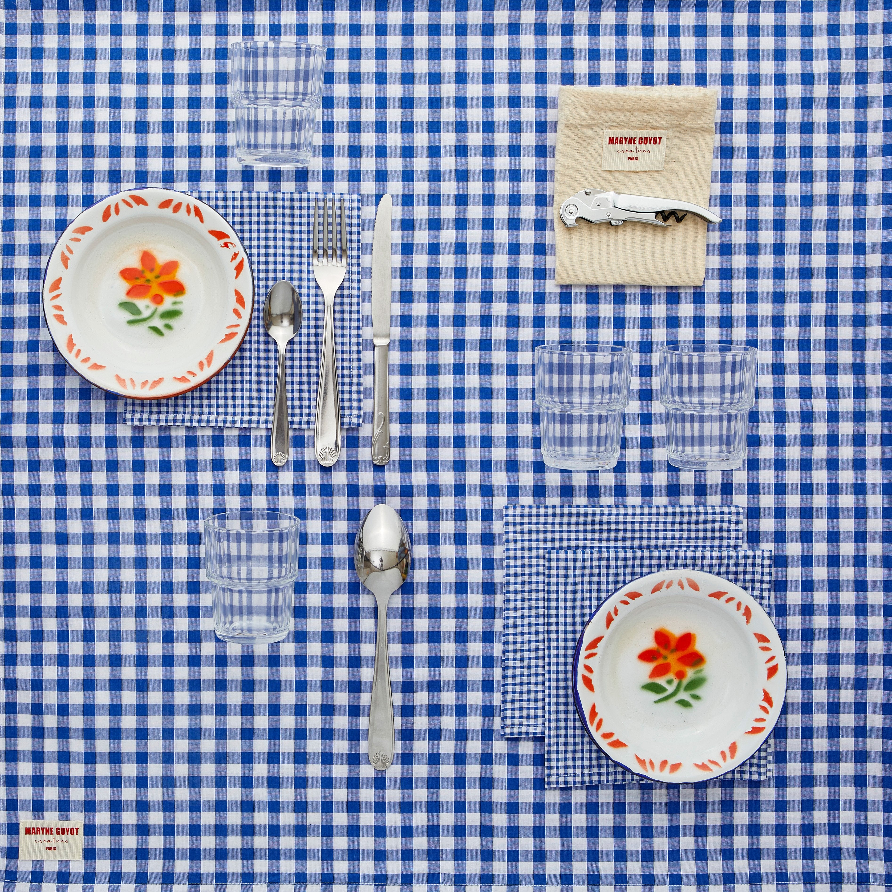 Coffret art de la table nomade - Blueberry