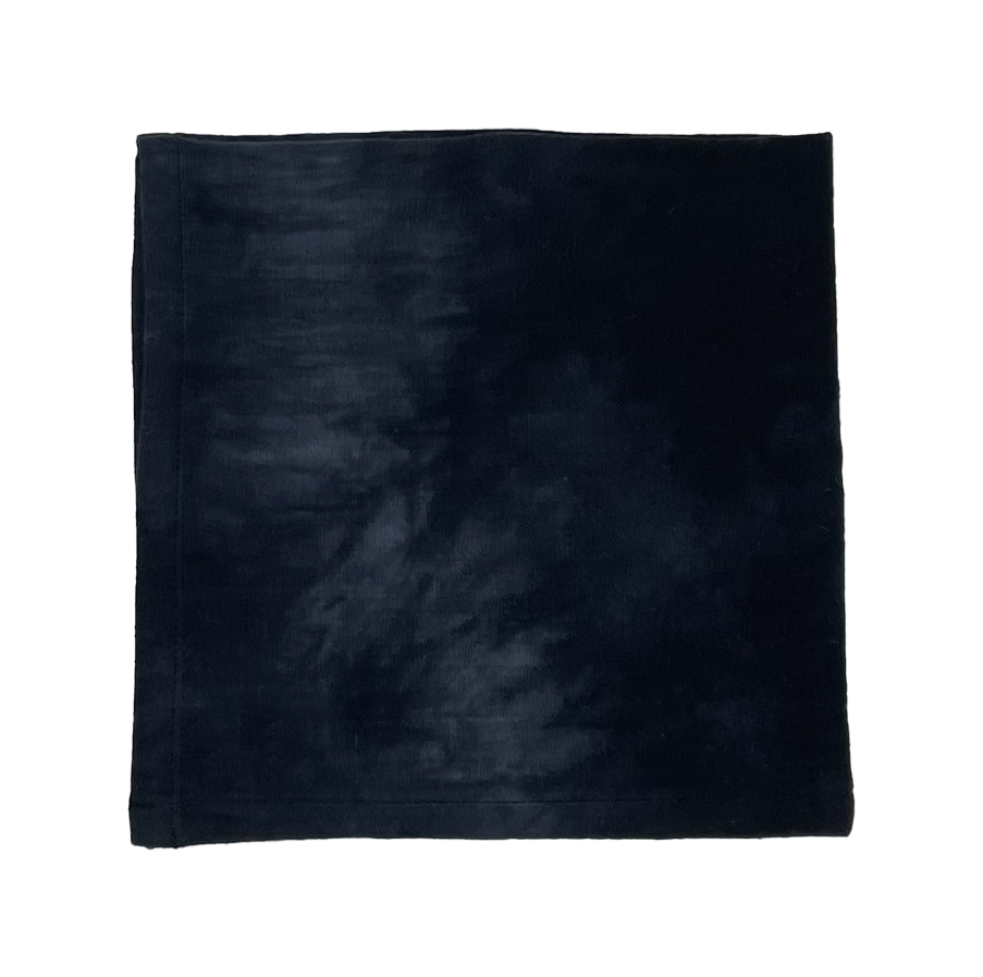 Lot de 4 serviettes tie and dye noir en coton