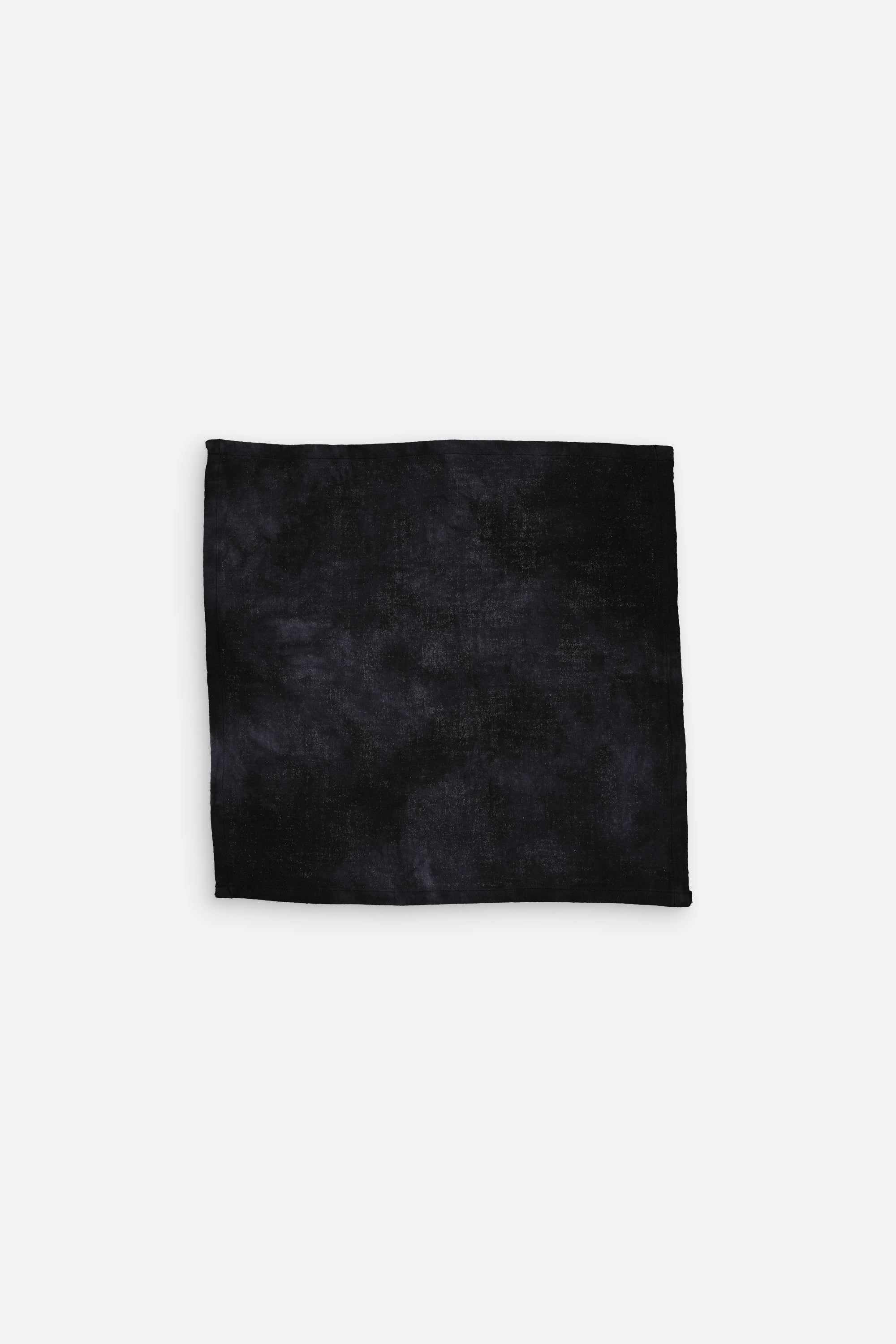 Serviette tie and dye noir en coton - Pétunia - Lot de 2