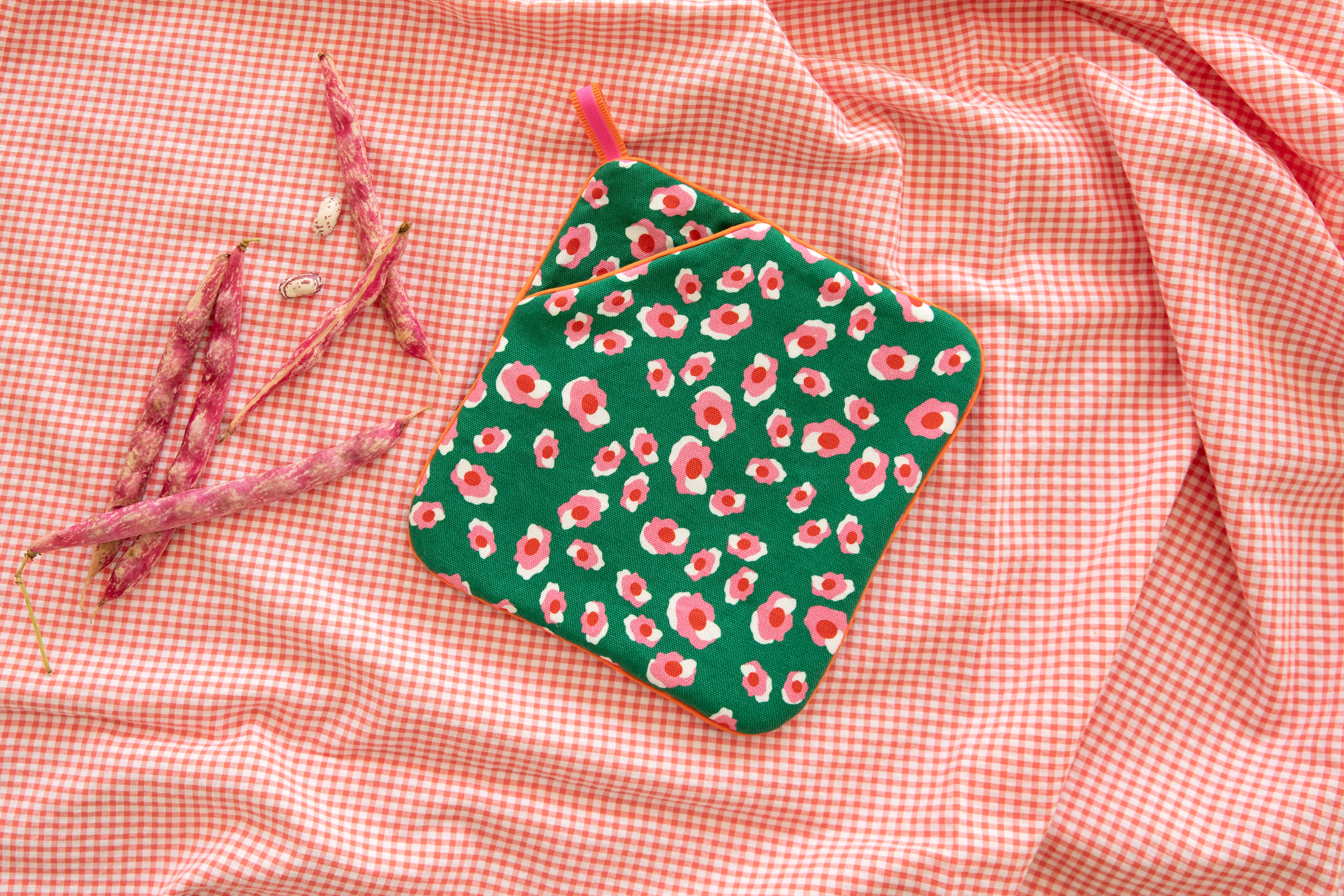 Gant + Manique de cuisine motif léopard vert