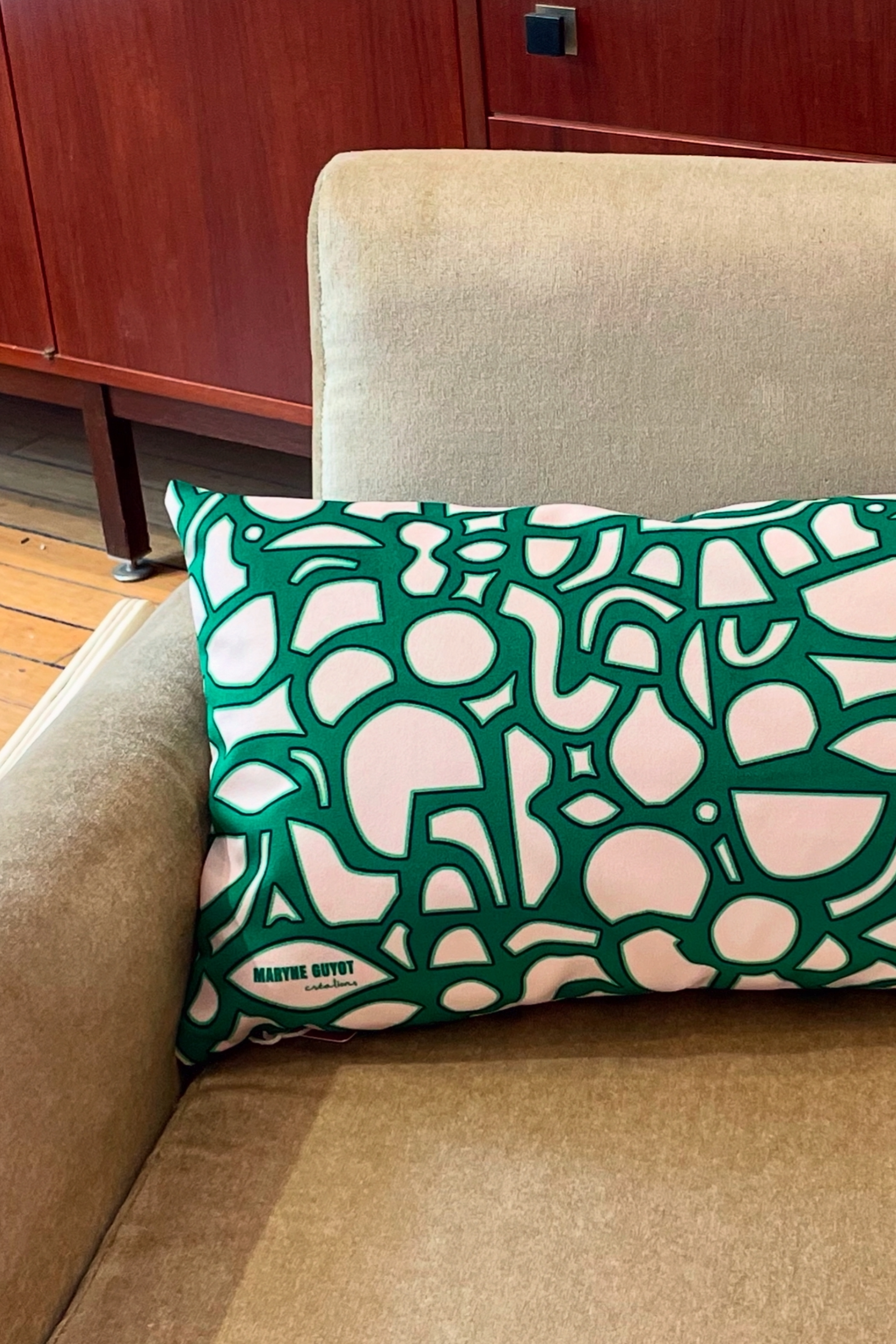 Jacques - Coussin velours au motif spiral