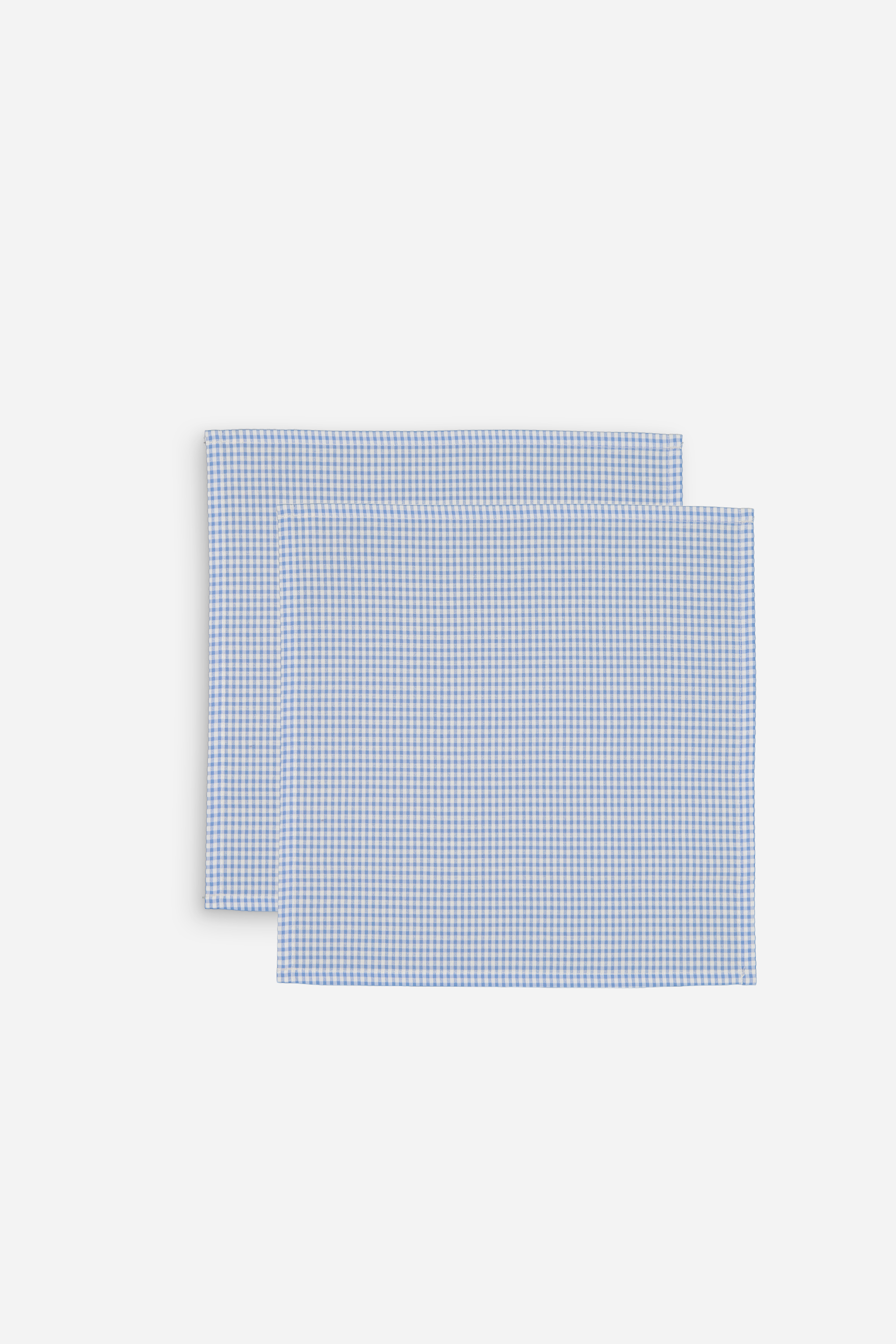 Serviette de table petit vichy bleu ciel - Lot de 2