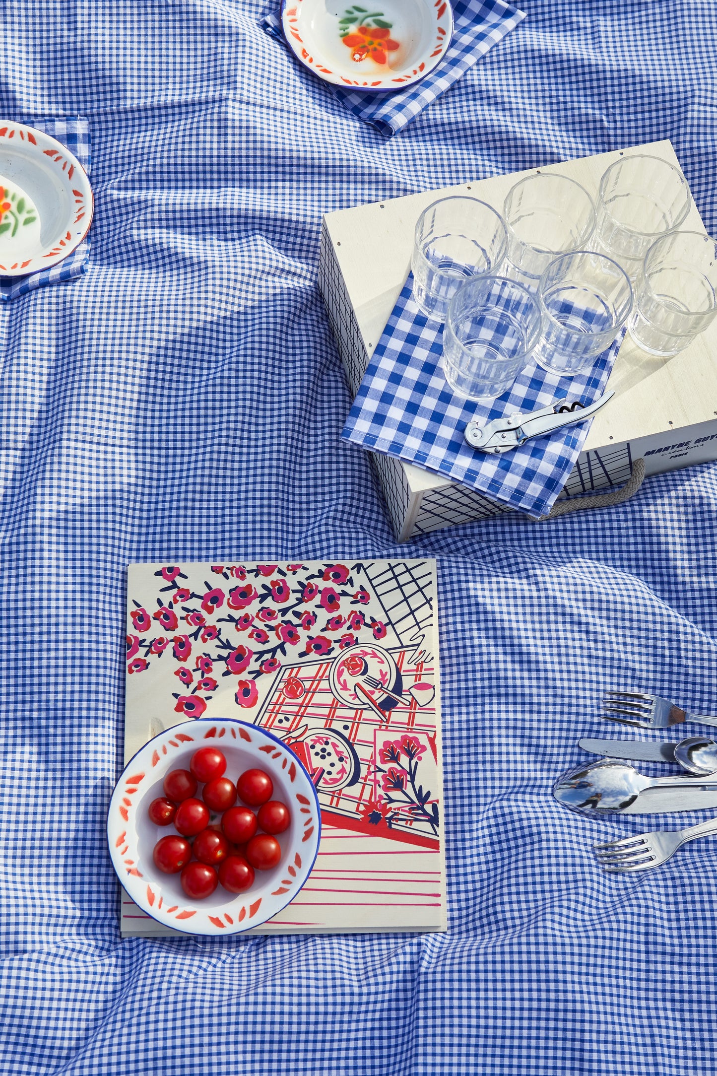 Coffret art de la table nomade - Blueberry