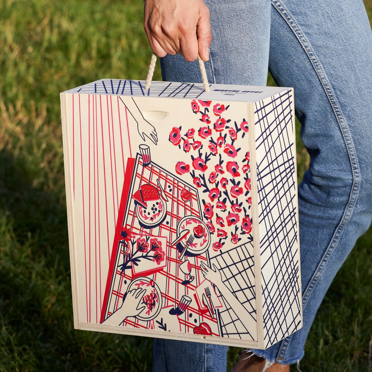 Coffret art de la table nomade - Groseille